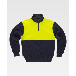 Sudadera combinada WORKTEAM C9840 costuras reforzadas