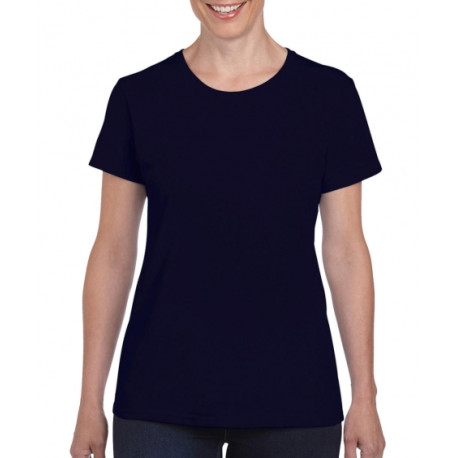 Gildan - Camiseta De Algodón Pesado Para Mujer, Estilo G5000L, Paquete De 2, Negro Ermellón, XL
