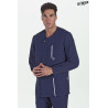 Casaca sanitaria para hombre DYNEKE 8802 en microfibra