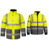 Parka PrimaPro PREMIUM3 COMBI alta visibilidad certificada