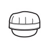 Gorra Visera ISACCO Sam 072000 para hosteleria