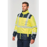 Parka de alta visibilidade 4 em 1 WK Designed To Work WK660 reciclada