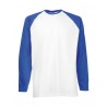 Camiseta valueweight baseball de manga larga para hombre FRUIT OF THE LOOM 61-028-0