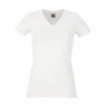 Camiseta entallada de mujer con cuello a pico FRUIT OF THE LOOM 61-382-0