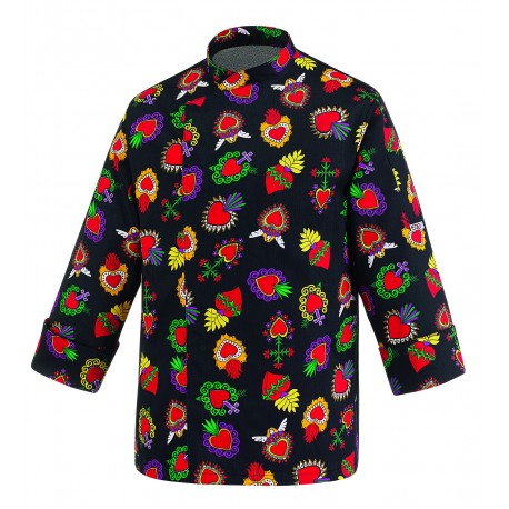 Chaqueta de cocina unisex EGOCHEF 102081 HEARTS