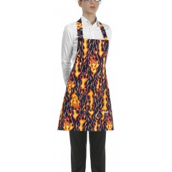Delantal cocinero Egochef Peto Unisex Flames 702110 Llamativo diseño