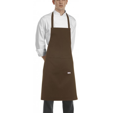 Delantal de peto EGOCHEF 704009 BROWN (Pack 2 uds.).