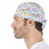 Gorro sanitario estampado con tiras GARYS 4473