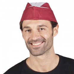 Gorro cocinero ribeteado GARYS 4491 (Pack 6 unidades)