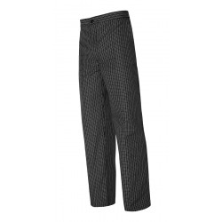 Pantalón de cocina de cuadros negros MONZA 04002