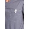 Casaca sanitaria de hombre gris DYNEKE 8022905