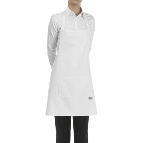 Delantal con peto unisex EGOCHEF 6000001E WHITE (pack 2 Uds.)