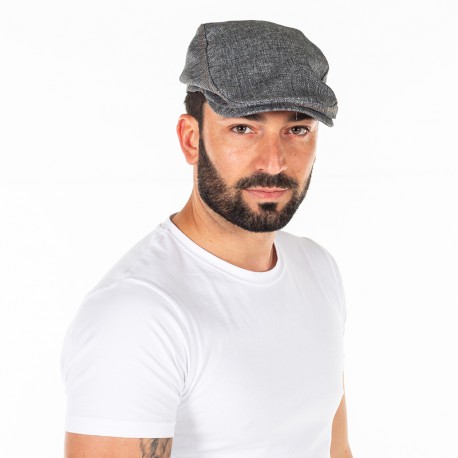 Gorra Gatsby unisex en tejido de arpillera GARYS 4599