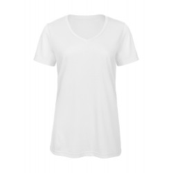 Camiseta  B&C TW058 V Triblend para mujer