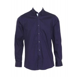 Camisa M/L Oxford en contraste KUSTOM KIT KK190