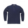 Polo de algodón de manga larga y bolsillo WORKTEAM S6508