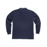 Polo de algodón de manga larga y bolsillo WORKTEAM S6508