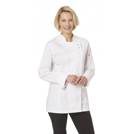 Chaqueta de cocina Stretch en manga larga para mujer LEIBER 08/26781 talla grande