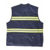 Chaleco safari con cintas reflectantes WORKTEAM S3136