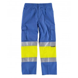 Pantalón de alta visibilidad WORKTEAM C4018 con cintas relectantes