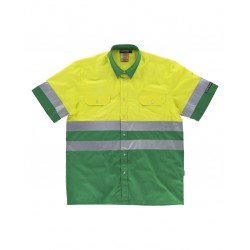 Camisa combinada M/Corta de alta visibilidad WORKTEAM C3812