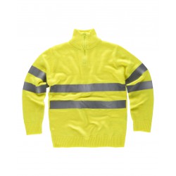 Jersey de alta visibilidad WORKTEAM C5508 con cuello de cremallera