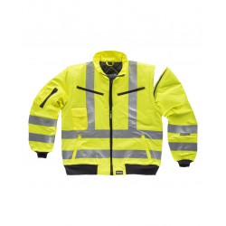 Chaqueta Piloto de alta visibilidad WORKTEAM C3720 desmontable