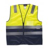 Chaleco ligero combinado WORKTEAM C3615 con cintas reflectantes