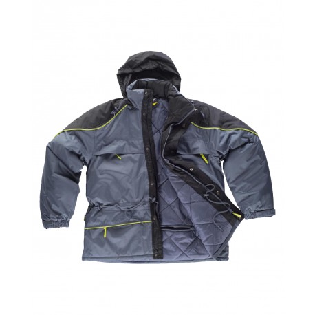 Parka combinada con capucha WORKTEAM WF5858 vivos reflectantes