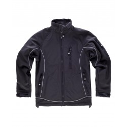 Chaqueta Workshell WORKTEAM S9060 con vivos reflectantes