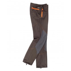 Calça elástica combinada WORKTEAM S9855 com tecido Ripstop