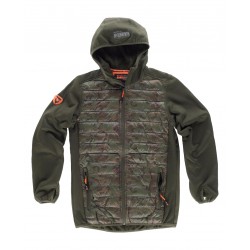 Chaqueta Workshell de camuflaje WORKTEAM S8550 acolchada