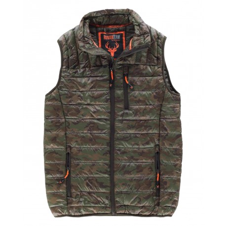 Chaleco acolchado estampado WORKTEAM S8540 de camuflaje