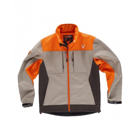 Chaqueta Workshell tricolor WORKTEAM S8625 tipo trekking