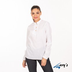 Camisa cerrada de mujer en manga larga GARYS 2436 FLORA