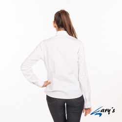 Camisa de mujer camarera en manga larga cuello Mao GARYS 2882