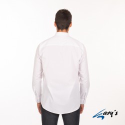 Camisa de hombre camarero en manga larga cuello Mao GARYS 2960