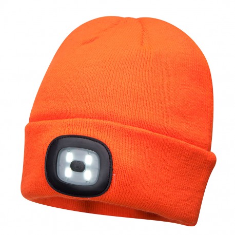 Gorro Beanie con luz LED Recargable PORTWEST B029