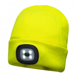 Gorro Beanie con luz LED Recargable PORTWEST B029