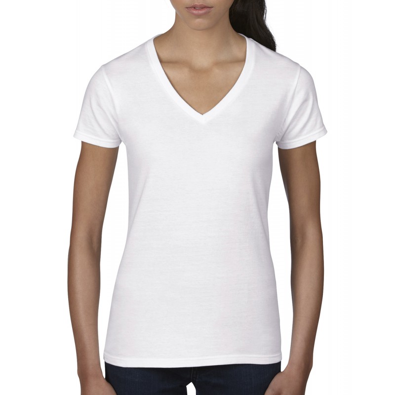 Camiseta cuello V Básica Mujer ANVIL 88VL, compra