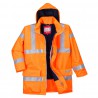 Parka de alta visibilidad, ignífuga y antiestática Bizflame Rain PORTWEST S778