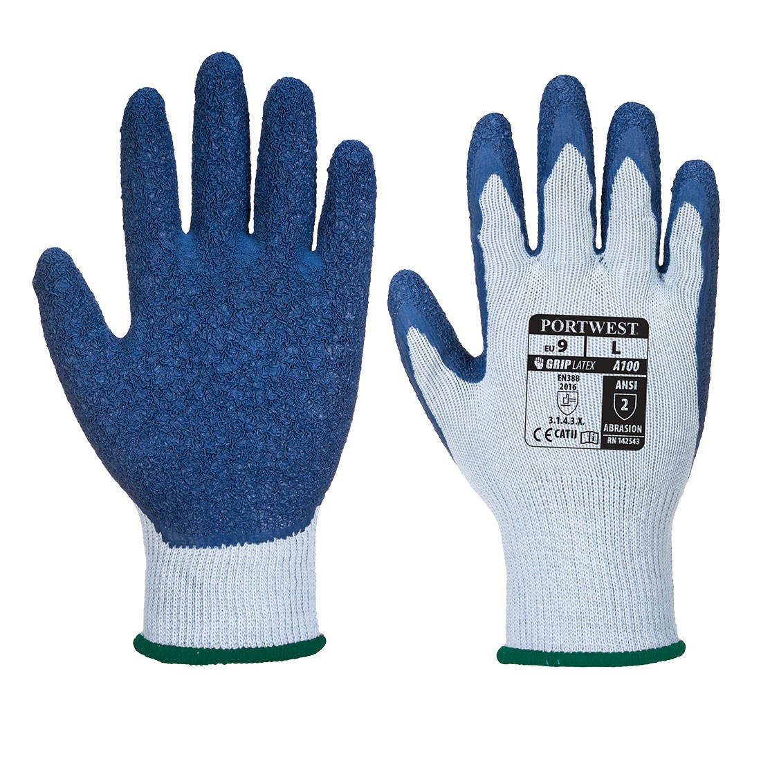 Guantes De Trabajo Antideslizantes X3 Con Puntos De PVC Protección GM2
