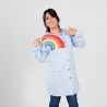 Bata escolar con botones GARYS 5982 Arcoiris