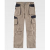 Pantalón elástico combinado WORKTEAM WF2650 multibolsillos