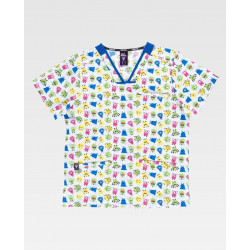 Casaca sanitaria unisex WORKTEAM B9855 estampada