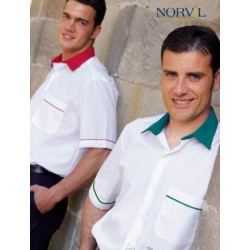 Camisa NORVIL combinada manga corta 4150