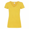 Camiseta valueweight de mujer cuello de pico FRUIT OF THE LOOM 61-398-0