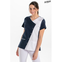 Chaqueta de estética o SPA de manga corta para mujer DYNEKE 8070