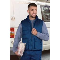 Chaleco acolchado multibolsillos 100% polyester REPORTER - ropa de  trabajo y vestuario laboral