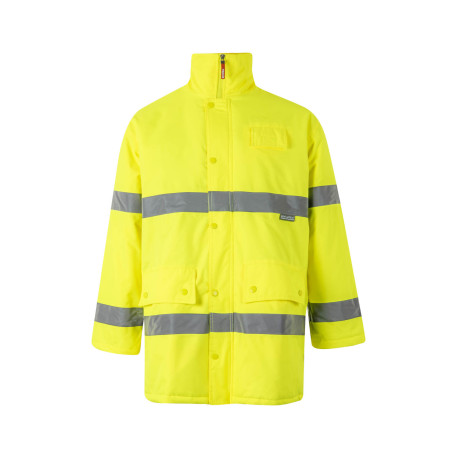 Parka alta visibilidad Impermeable cintas reflectantes